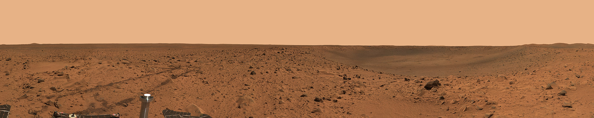 Mars Rover Spirit Bonneville Crater  Panorama