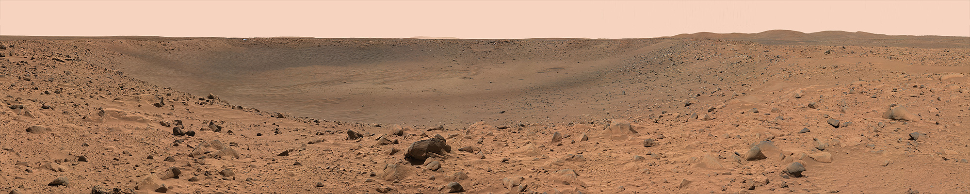 Mars Rover Spirit Destination   Panorama