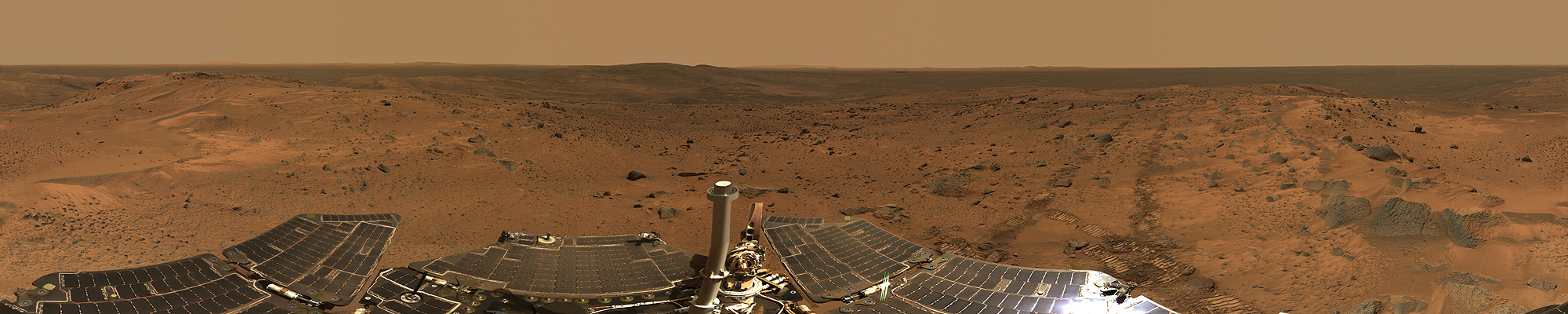 Mars Rover Spirit Summit Deck  Panorama